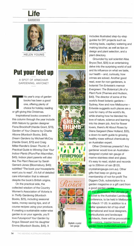 Put your feet up Article-Helen Young Weekend Australian